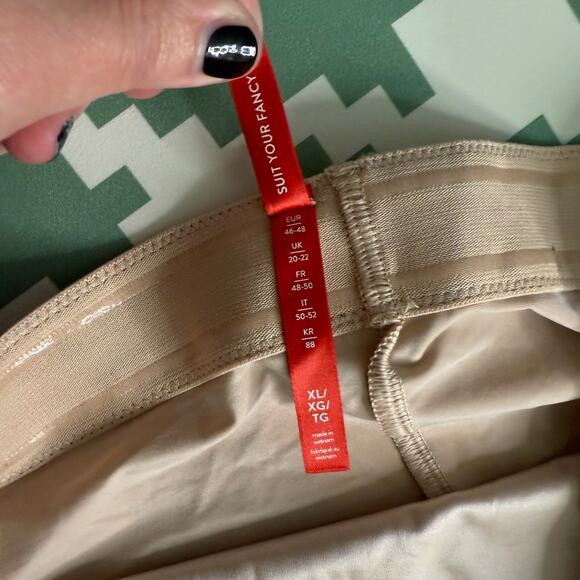 SPANX Shape Suit Your Fancy High-Waisted Thong Nude Beige Size XL - Picture 5 of 9